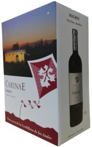 CarinaE Malbec ahora en bag in box de 3 litros
