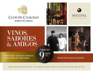 Una nueva noche de “Vinos, sabores y amigos” celebra Clos de Chacras
