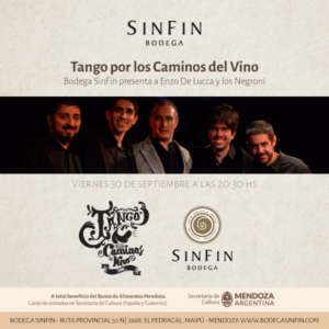 Bodega Sinfin se suma a Tango por los caminos del vino