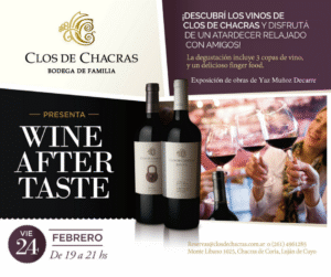 Se viene un nuevo Wine Aftertaste con arte y vino en Clos de Chacras