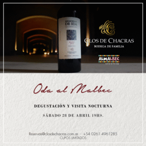 Oda al Malbec en Clos de Chacras: Degustación de vinos y visita nocturna
