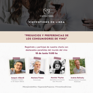 18/6 Nueva charla de «Vinventions en línea»