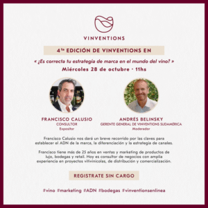 Nueva charla de Vinventions en línea: ¿Es correcta tu estrategia de marca?