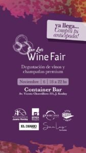 El 6 de noviembre será la Primera Edición de San Luis Wine Fair