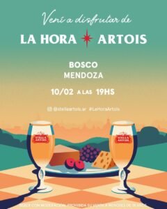 Jueves 10 en Bosco Restó Stella Artois lanza en Mendoza “La Hora Artois”