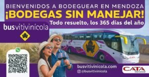 El que bebe no conduce, o puede tomar el bus vitivinícola